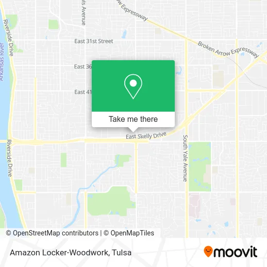 Amazon Locker-Woodwork map