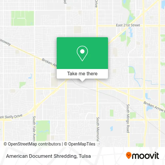American Document Shredding map