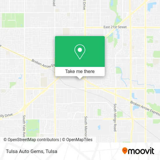 Tulsa Auto Gems map