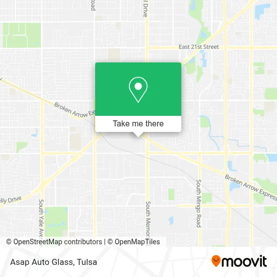 Asap Auto Glass map