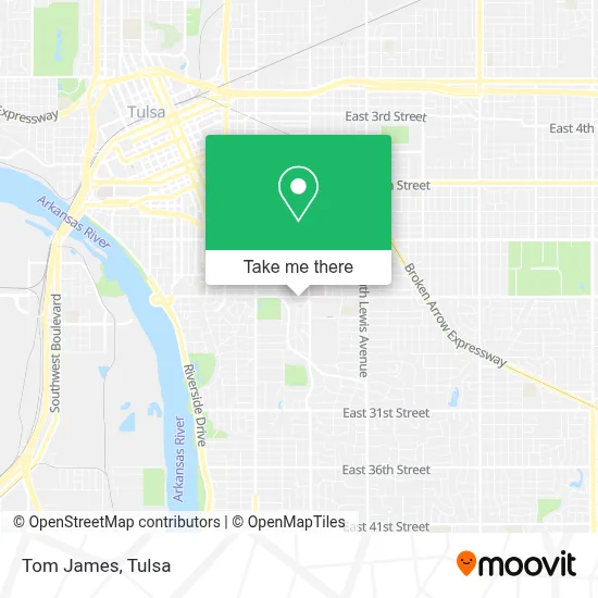Tom James map