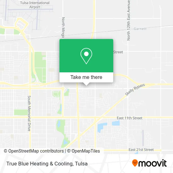 True Blue Heating & Cooling map
