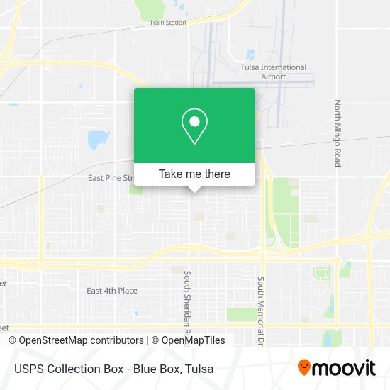 USPS Collection Box - Blue Box map