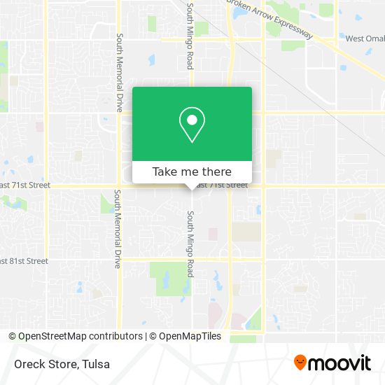Oreck Store map