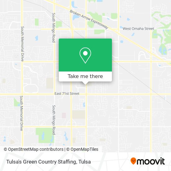 Mapa de Tulsa's Green Country Staffing