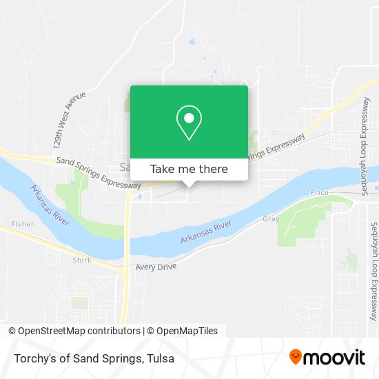 Torchy's of Sand Springs map