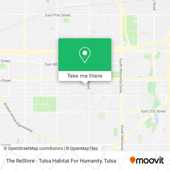 The ReStore - Tulsa Habitat For Humanity map