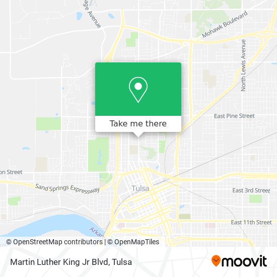Martin Luther King Jr Blvd map