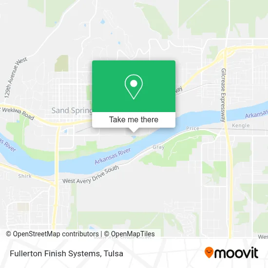 Fullerton Finish Systems map