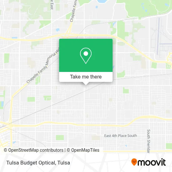 Tulsa Budget Optical map