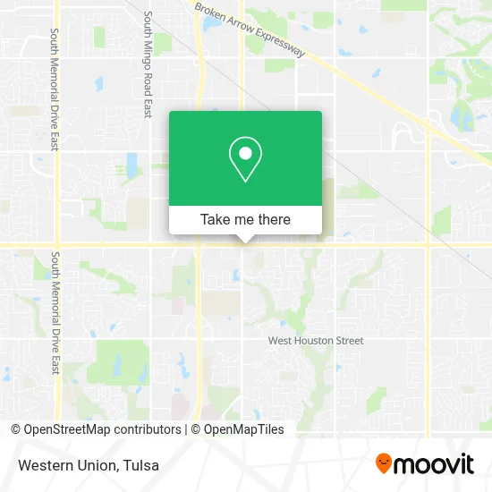 Western Union map