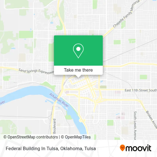 Federal Building In Tulsa, Oklahoma map