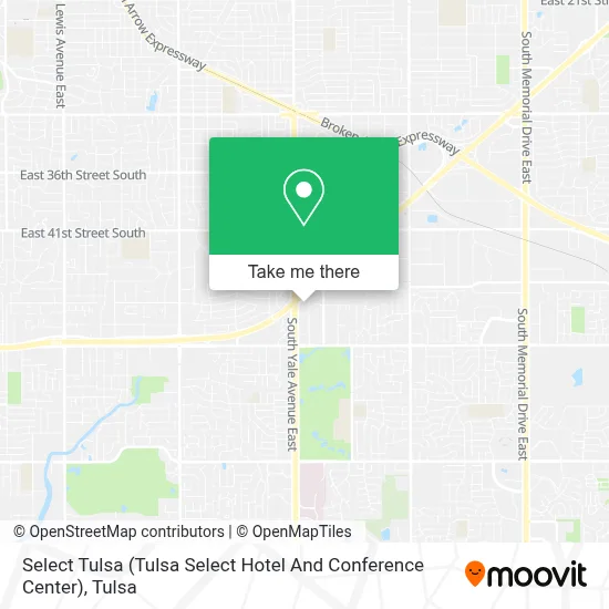 Select Tulsa (Tulsa Select Hotel And Conference Center) map