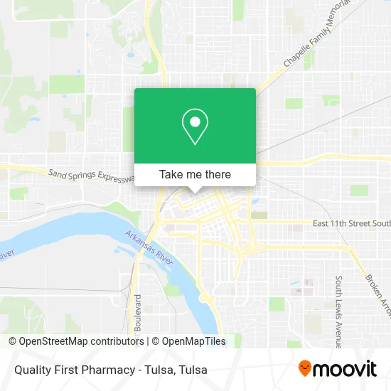 Quality First Pharmacy - Tulsa map