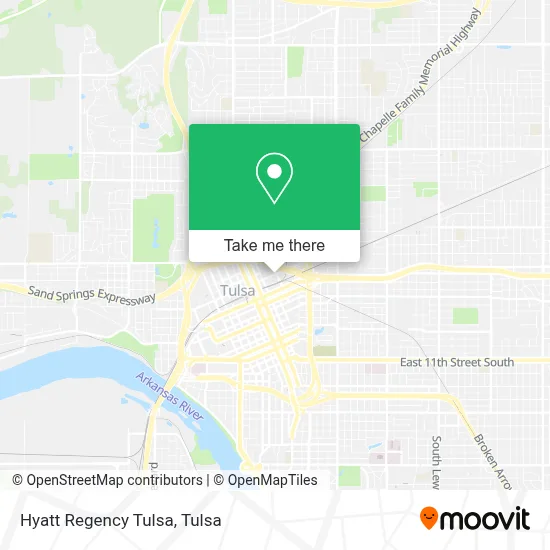 Hyatt Regency Tulsa map
