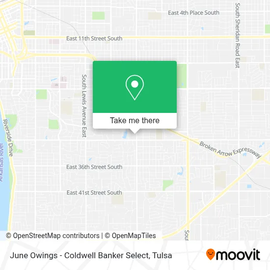 June Owings - Coldwell Banker Select map