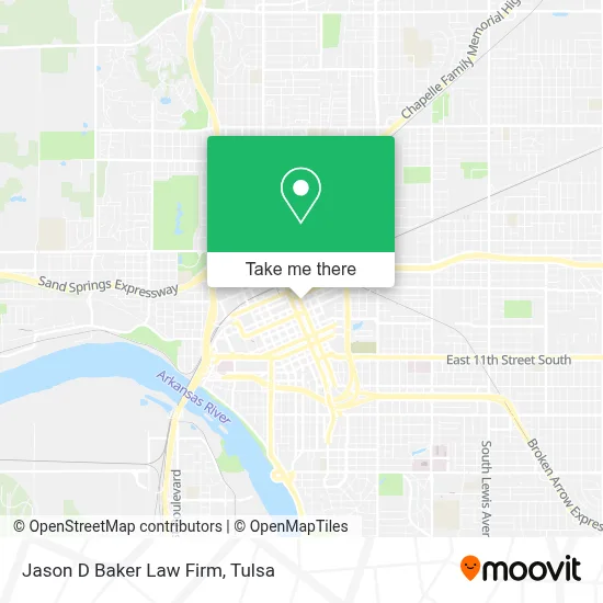 Jason D Baker Law Firm map