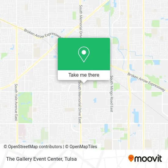 The Gallery Event Center map