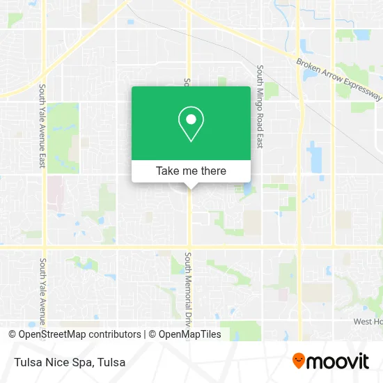 Tulsa Nice Spa map