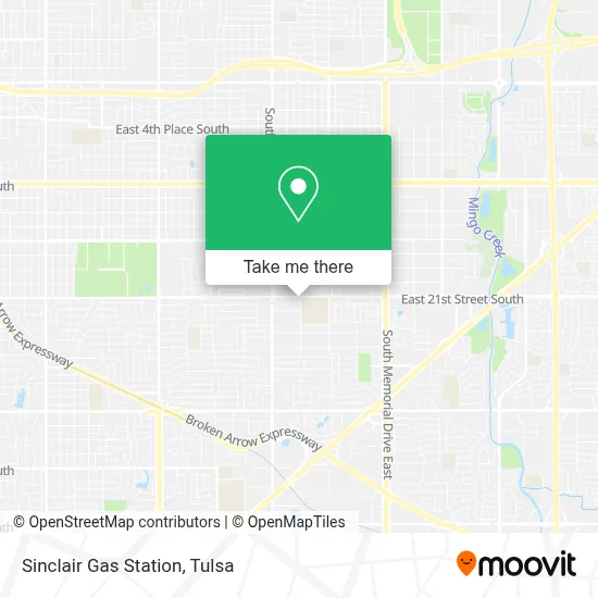 Sinclair Gas Station map