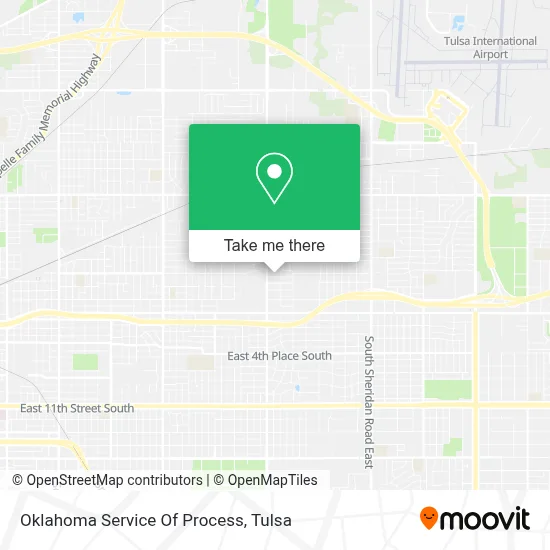 Oklahoma Service Of Process map