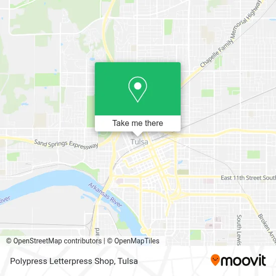 Polypress Letterpress Shop map