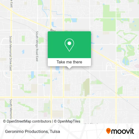 Geronimo Productions map