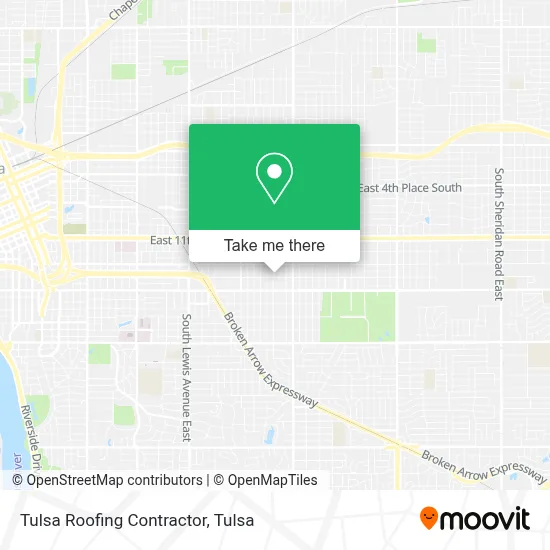 Tulsa Roofing Contractor map