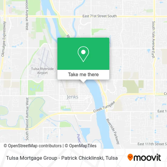 Tulsa Mortgage Group - Patrick Chicklinski map
