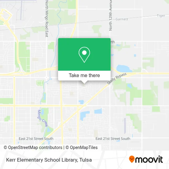 Kerr Elementary School Library map
