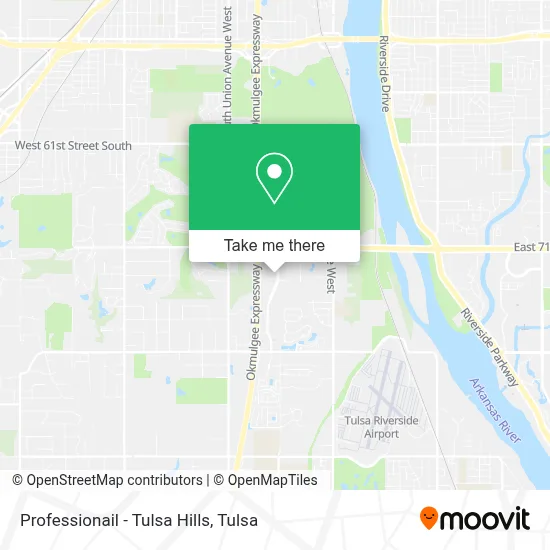 Professionail - Tulsa Hills map