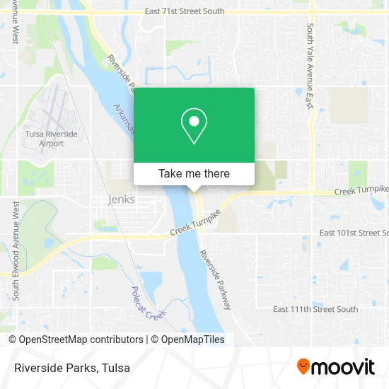 Riverside Parks map