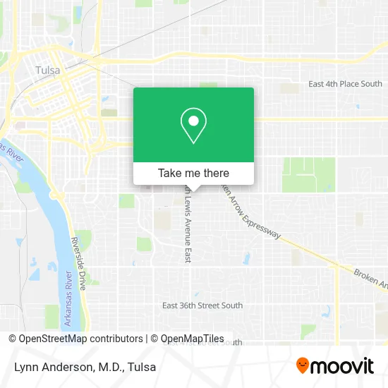 Lynn Anderson, M.D. map