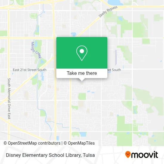 Disney Elementary School Library map