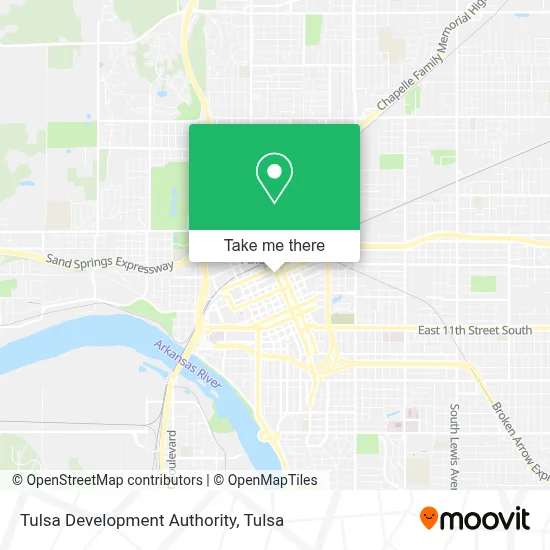 Tulsa Development Authority map