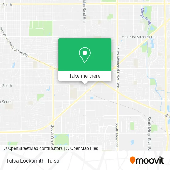 Tulsa Locksmith map