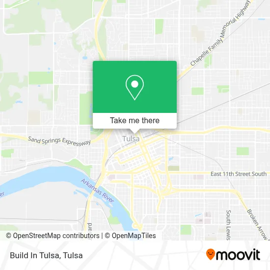 Build In Tulsa map