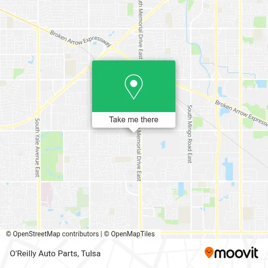 O'Reilly Auto Parts map