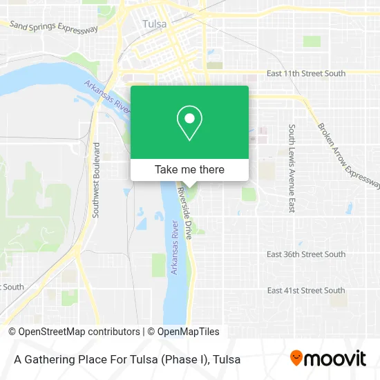 A Gathering Place For Tulsa (Phase I) map