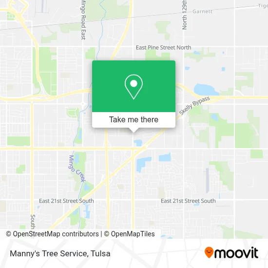 Manny's Tree Service map