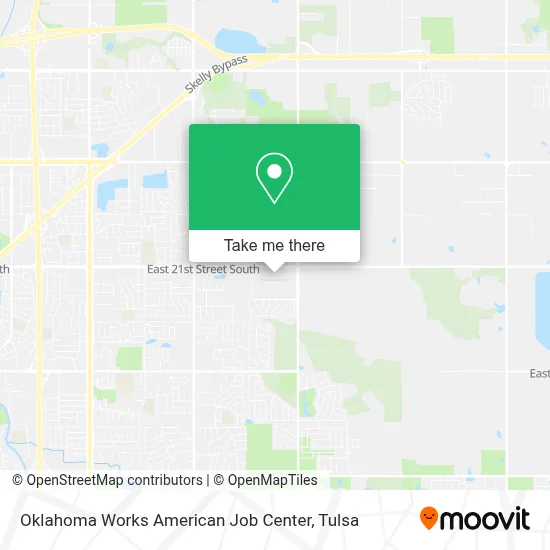 Oklahoma Works American Job Center map