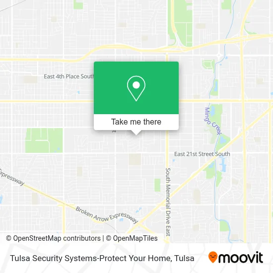 Tulsa Security Systems-Protect Your Home map