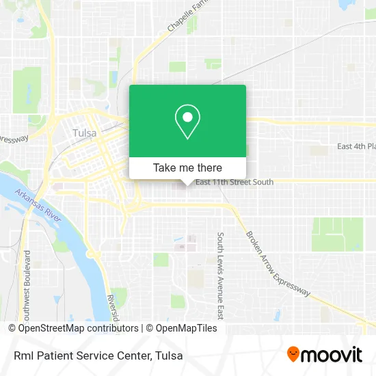 Rml Patient Service Center map