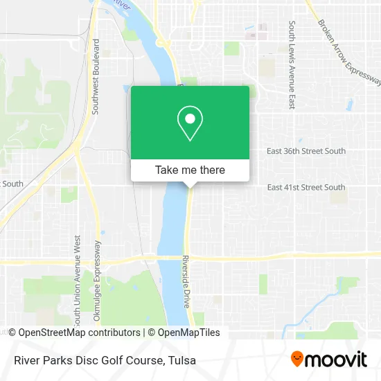 River Parks Disc Golf Course map