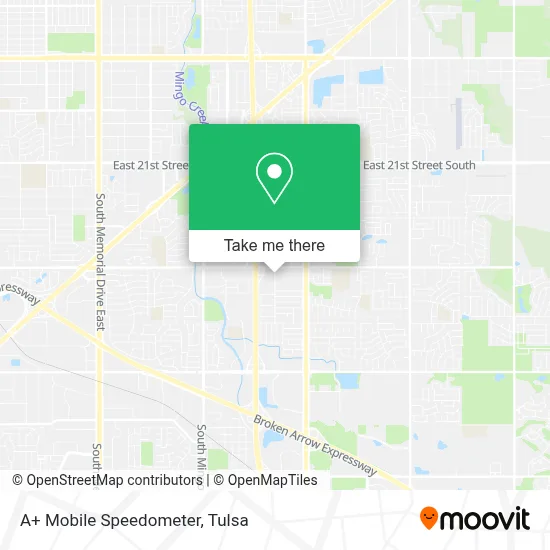 A+ Mobile Speedometer map