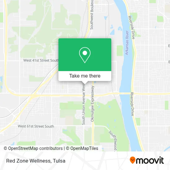 Red Zone Wellness map