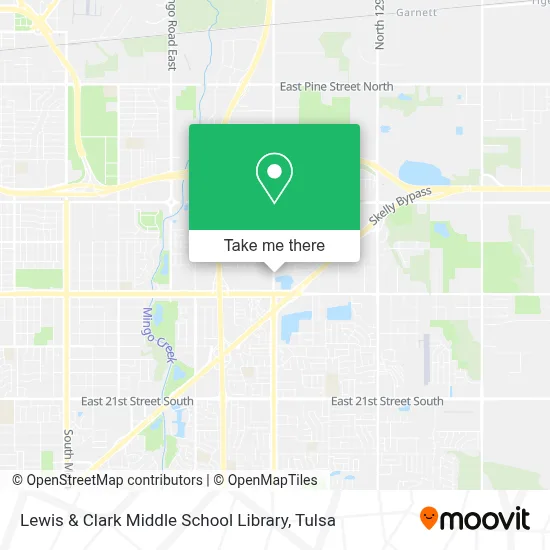 Lewis & Clark Middle School Library map