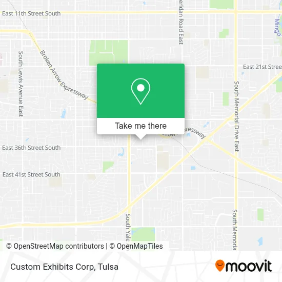 Custom Exhibits Corp map