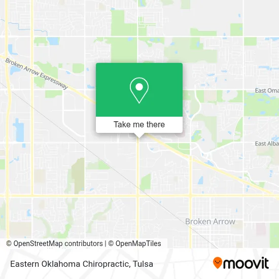 Eastern Oklahoma Chiropractic map