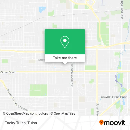 Tacky Tulsa map